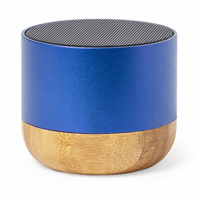 ENCEINTE BLUETOOTH® PERSONNALISABLE 'NOVA RECYCLE BOIS' - bleu