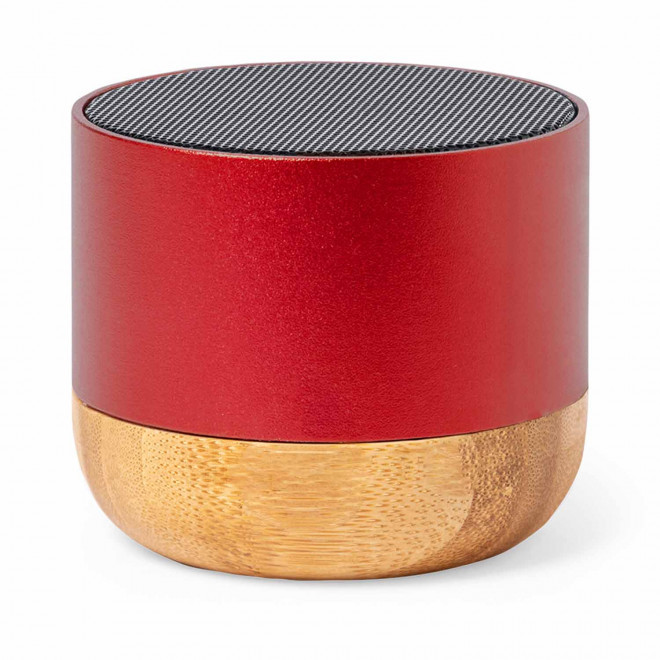 ENCEINTE BLUETOOTH® PERSONNALISABLE 'NOVA RECYCLE BOIS' - rouge