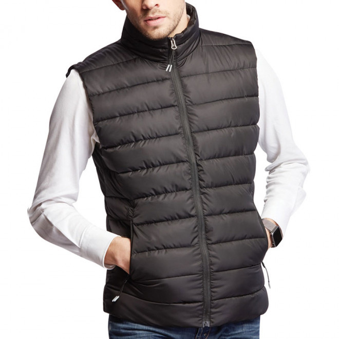 DOUDOUNE PUBLICITAIRE SANS MANCHES HOMME MUSTAGHATA® 'KYLE' - noir