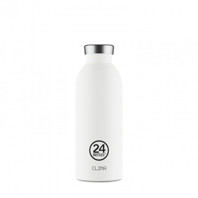 BOUTEILLE ISOTHERME 500ML PERSONNALISEE 'CLIMA 24BOTTLES' - blanc