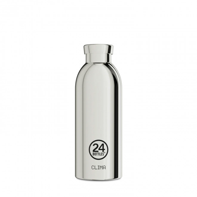 BOUTEILLE ISOTHERME 500ML PERSONNALISEE 'CLIMA 24BOTTLES' - argenté
