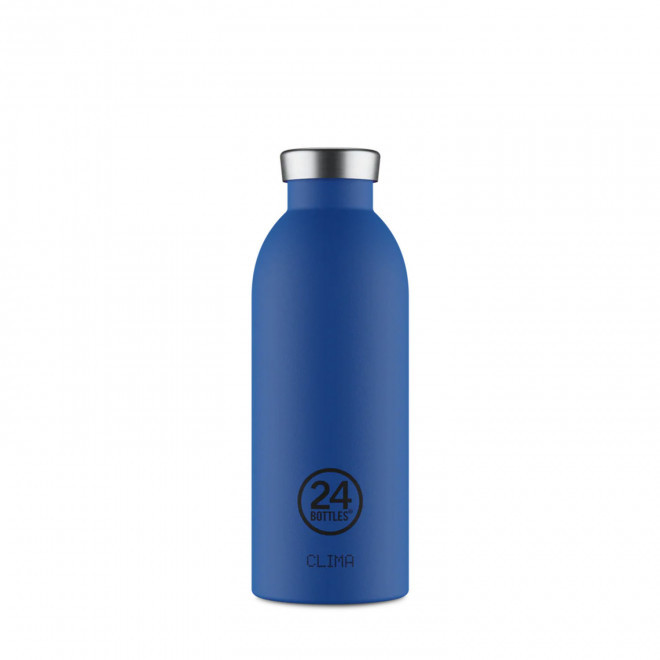 BOUTEILLE ISOTHERME 500ML PERSONNALISEE 'CLIMA 24BOTTLES' - bleu royal