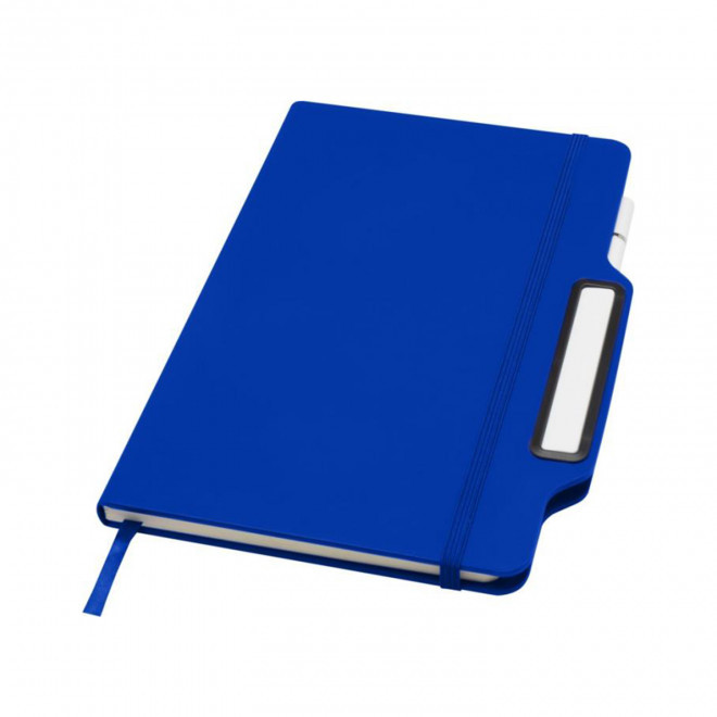 RAPIDE 4J - CARNET A5 RIGIDE STYLO PERSONNALISE 'SHAWN' - bleu