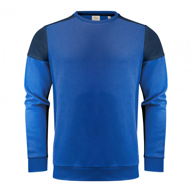 SWEAT COL ROND MIXTE PERSONNALISABLE 'PRIME SWEAT ROND' - bleu royal/bleu marine