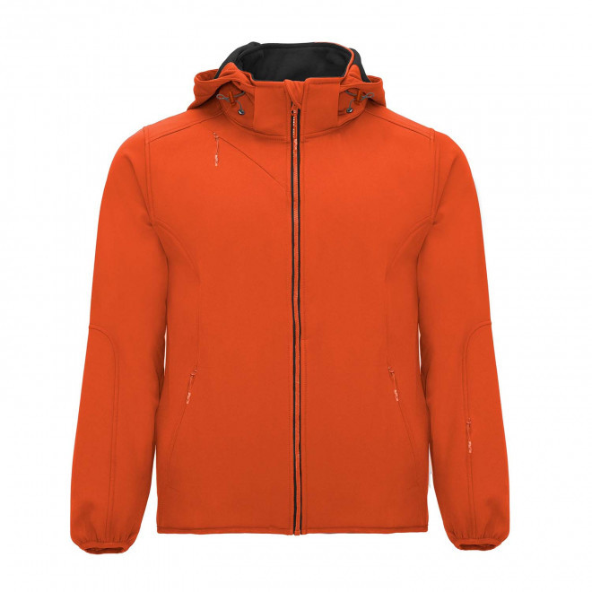 VESTE SOFTSHELL MIXTE PERSONNALISEE 2 COUCHES 'SIBERIA' - orange