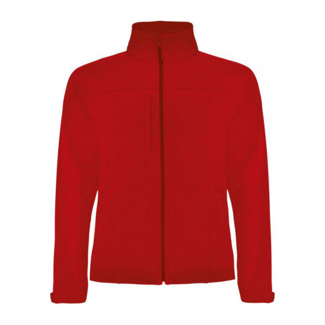 VESTE SOFTSHELL MIXTE 3 COUCHES PERSONNALISEE 'RUDOLPH' - rouge