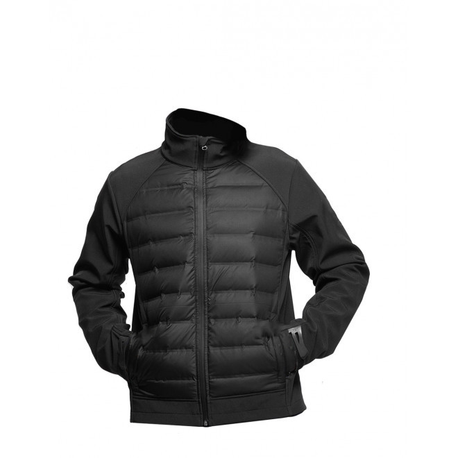 VESTE SOFTSHELL PERSONNALISÉE HOMME MUSTAGHATA® 'ALPHA' - noir
