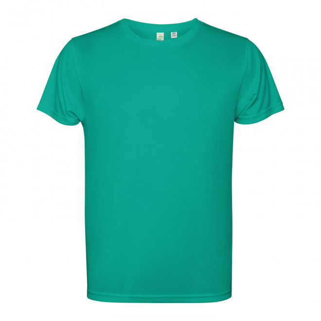 TEE-SHIRT SPORT MC HOMME PERSONNALISE 'ESTORIL' - turquoise