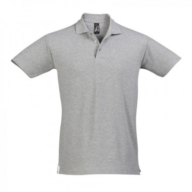 POLO HOMME PERSONNALISÉ 'SPRING' - EXPEDITION RAPIDE 4J - gris