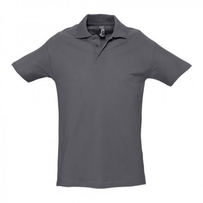 POLO HOMME PERSONNALISÉ 'SPRING' - EXPEDITION RAPIDE 4J - gris souris