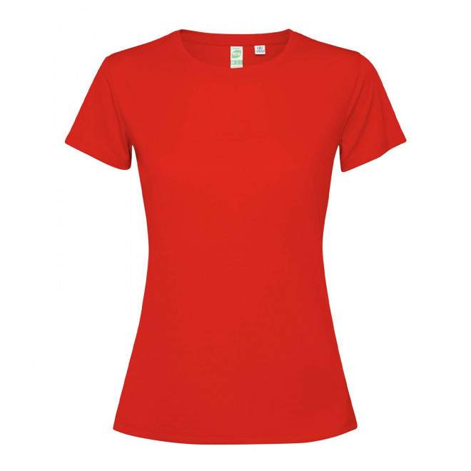TEE-SHIRT SPORT MC FEMME PERSONNALISE 'ESTORIL' - rouge