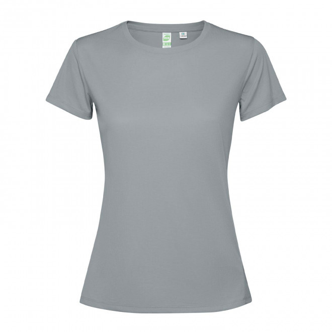 TEE-SHIRT SPORT MC FEMME PERSONNALISE 'ESTORIL' - gris
