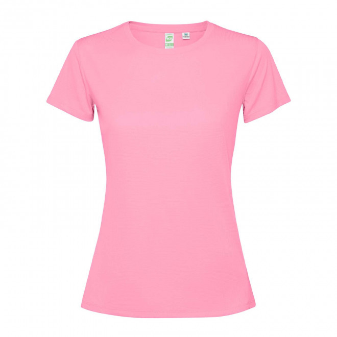 TEE-SHIRT SPORT MC FEMME PERSONNALISE 'ESTORIL' - rose