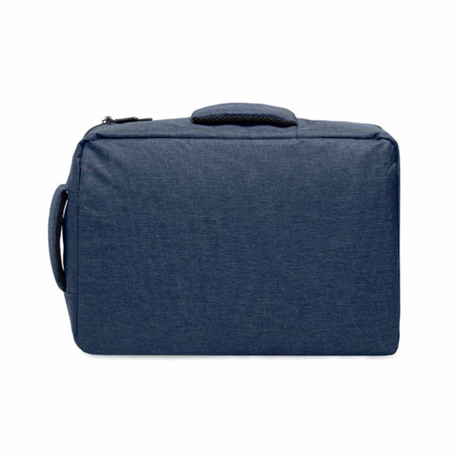 SAC A DOS ORDINATEUR 15" RPET PERSONNALISABLE 'LUBAS' - bleu marine