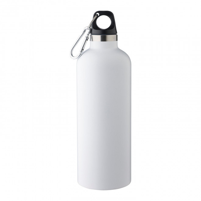 BOUTEILLE ISOTHERME RECYCLE 500ML PERSONNALISABLE 'JOURA' - blanc