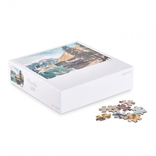 PUZZLE 500 PCS PERSONNALISABLE 'PUZZLI' - blanc
