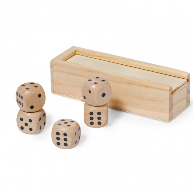 JEU DE DES PERSONNALISABLE 'DEDE' - bois