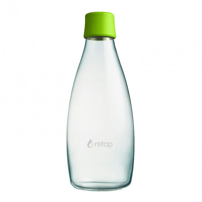 BOUTEILLE VERRE 800ML PERSONNALISABLE 'ORIGINAL 08' - vert forêt