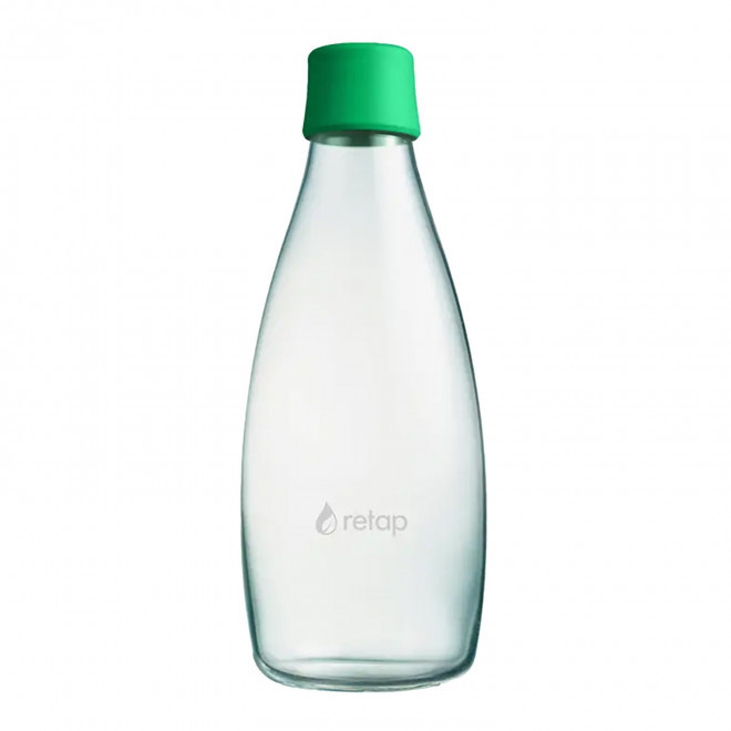 BOUTEILLE VERRE 800ML PERSONNALISABLE 'ORIGINAL 08' - vert