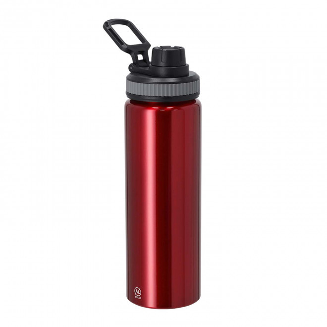 GOURDE ALU RECYCLE 800ML PERSONNALISABLE 'DARU' - rouge