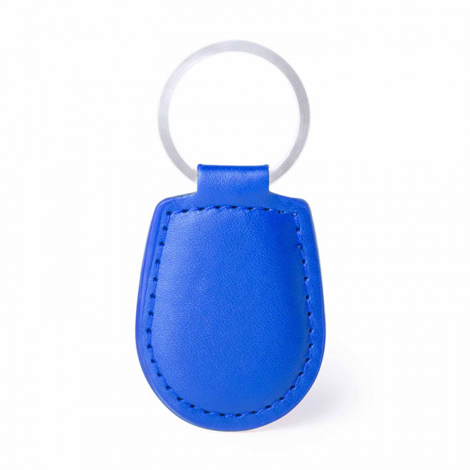 PORTE CLE PERSONNALISABLE EN PU 'PALAS' - bleu