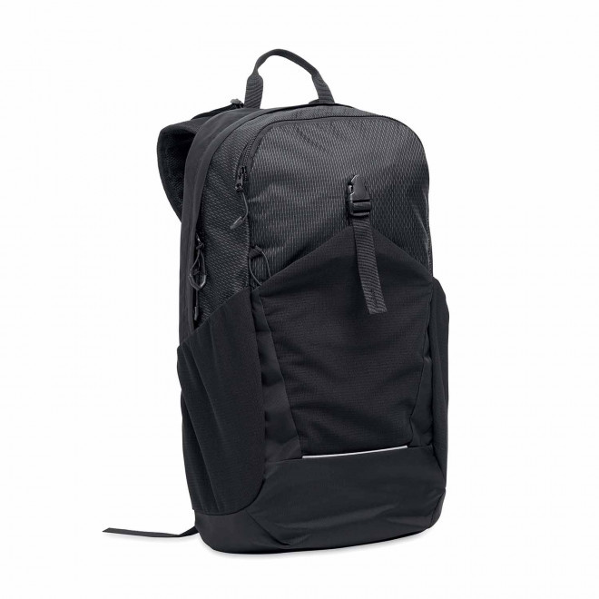 SAC A DOS RANDONNEE EN NYLON PERSONNALISABLE 'RAGLA' - noir