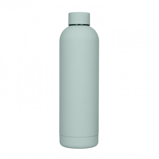 BOUTEILLE ISOTHERME PERSONNALISABLE SOFT TOUCH 750 ML 'SPAZIO PASTEL' - vert pastel