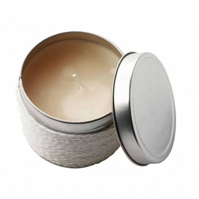 BOUGIE PARFUMEE BOITE METAL PERSONNALISABLE 'EPYC' - vanille