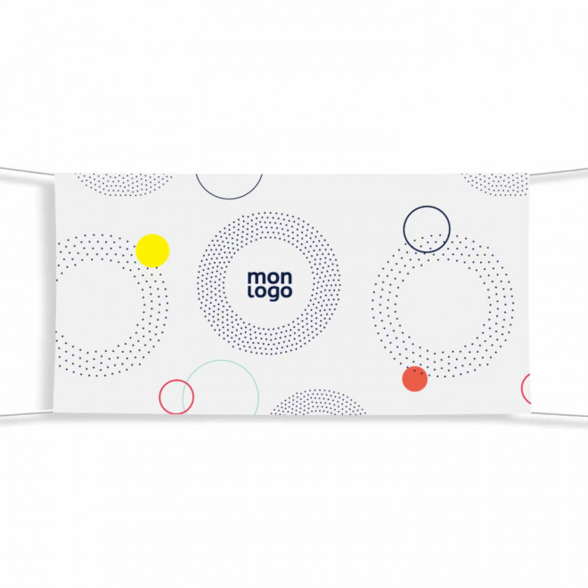 BÂCHE EN PVC PERSONNALISABLE 'REKLAM' - blanc 200x100 cm