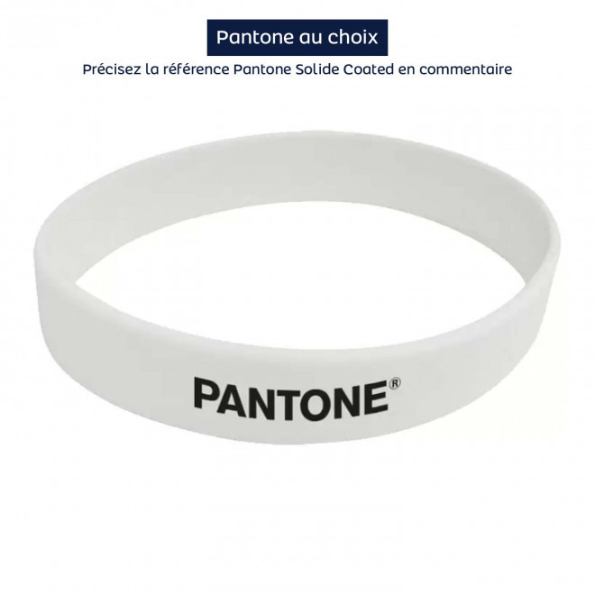 BRACELET SILICONE PERSONNALISÉ 'FESTIVAL II' - pantone