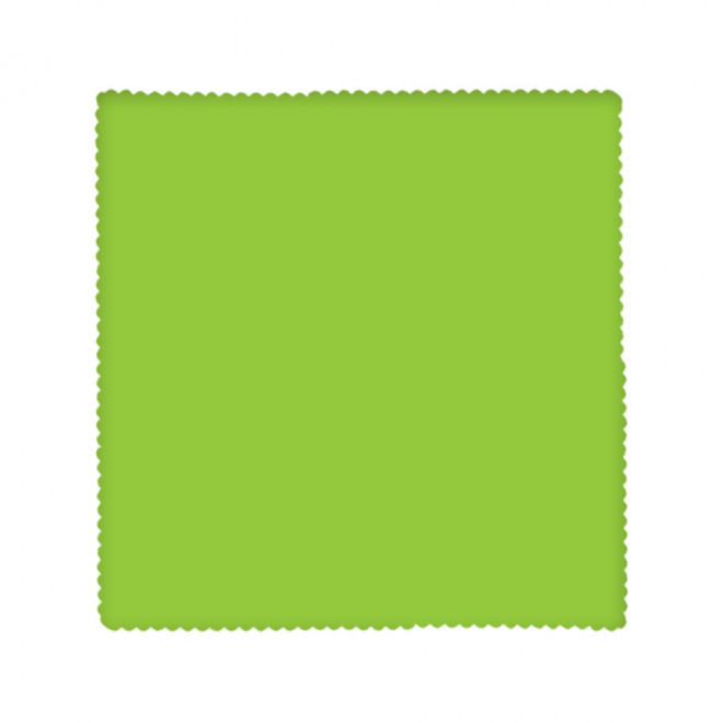 LINGETTE MICROFIBRE PERSONNALISÉE 'EPOUSTIF' - EMBOSSAGE 200GR/M2 - vert