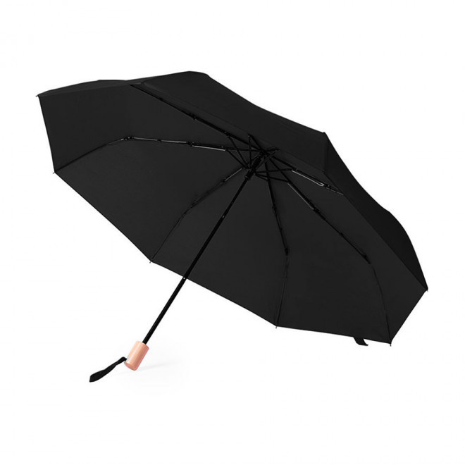 PARAPLUIE PLIABLE PUBLICITAIRE 'LINWOOD RPET' - noir