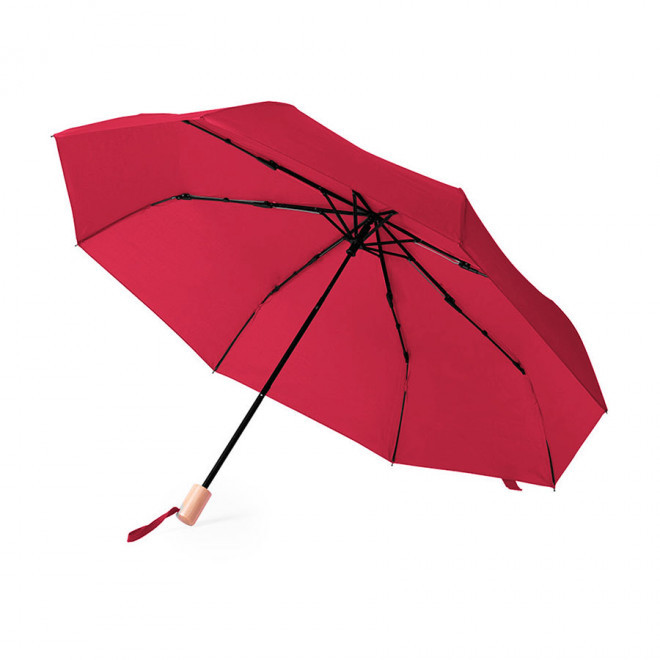 PARAPLUIE PLIABLE PUBLICITAIRE 'LINWOOD RPET' - rouge