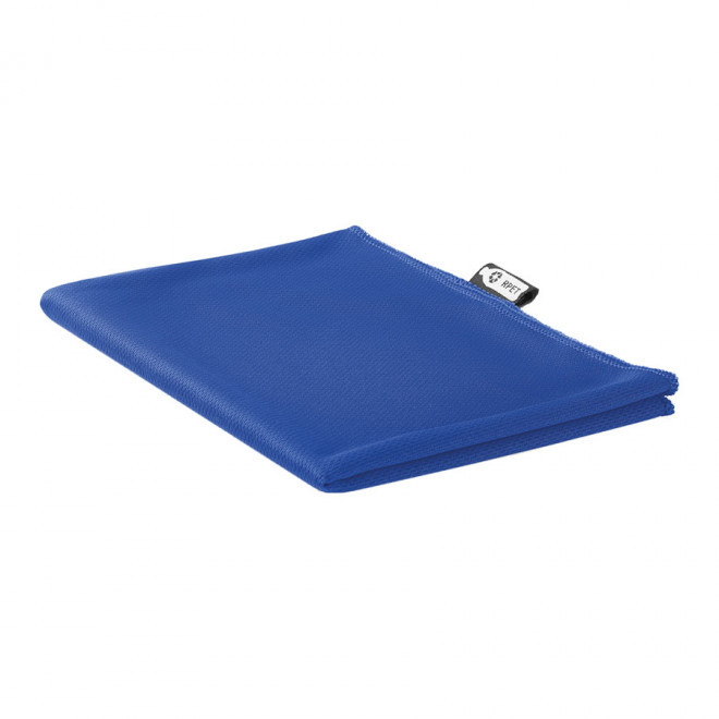 SERVIETTE DE SPORT PERSONNALISABLE EN RPET 'MINDY' - bleu royal