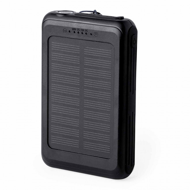 POWERBANK MAGSAFE SOLAIRE PERSONNALISABLE 5000MAH 'SOLMIO' - noir
