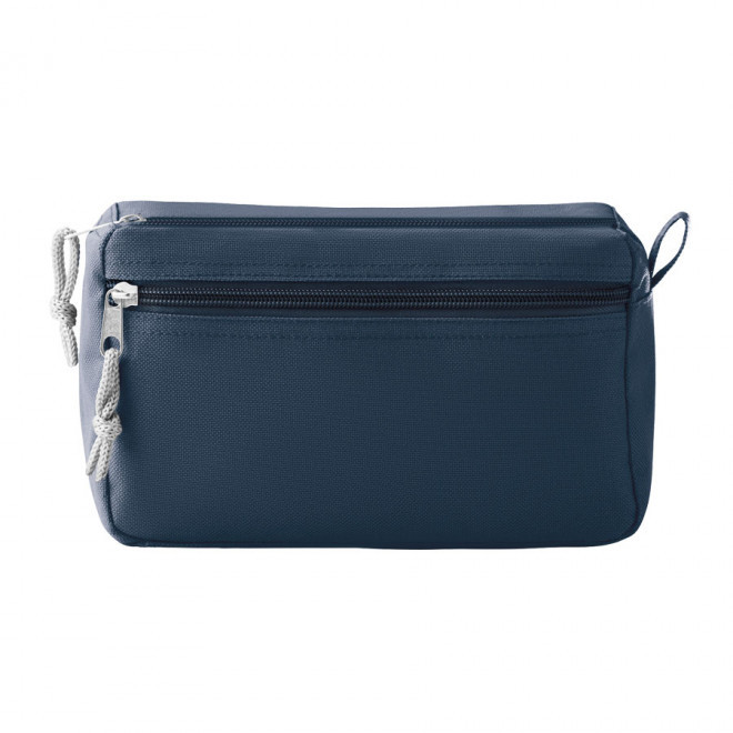 TROUSSE DE TOILETTE PERSONNALISÉE AVEC LANIÈRE 'JEANNETTE' - bleu foncé