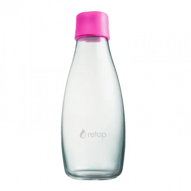 BOUTEILLE VERRE PERSONNALISABLE 500ML 'ORIGINAL 05' - magenta