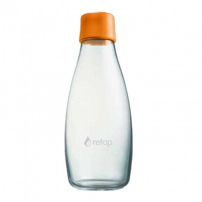 BOUTEILLE VERRE PERSONNALISABLE 500ML 'ORIGINAL 05' - orange