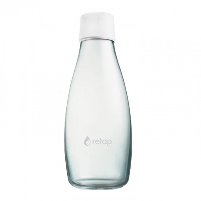 BOUTEILLE VERRE PERSONNALISABLE 500ML 'ORIGINAL 05' - blanc