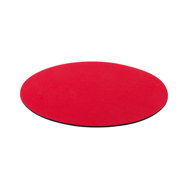 TAPIS DE SOURIS PERSONNALISABLE ROND 'SULIM' - rouge