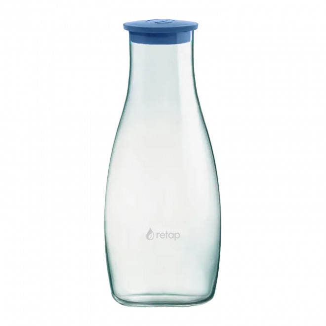 CARAFE VERRE 1,2L PERSONNALISABLE 'ORIGINAL CARAFE' - bleu foncé