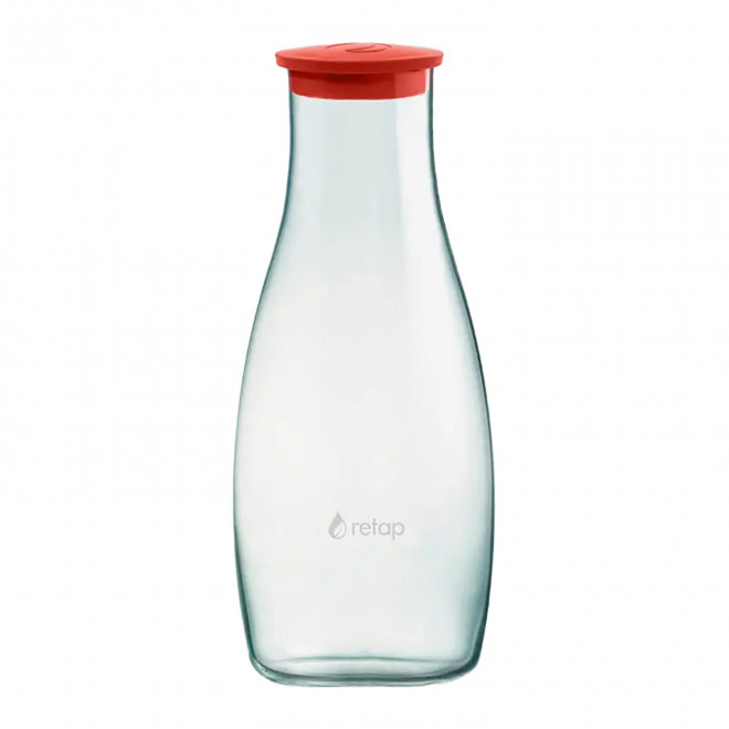 CARAFE VERRE 1,2L PERSONNALISABLE 'ORIGINAL CARAFE' - rouge