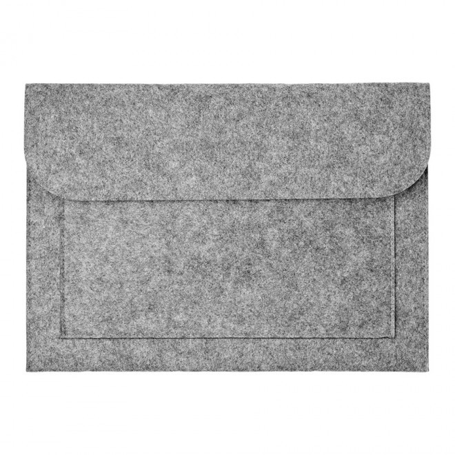 SACOCHE PERSONNALISABLE POUR ORDINATEUR 'FELTY' - gris clair