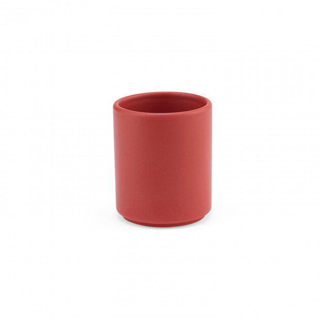 MUG CERAMIQUE 75 ML PERSONNALISABLE 'CAFLO' - rouge mat