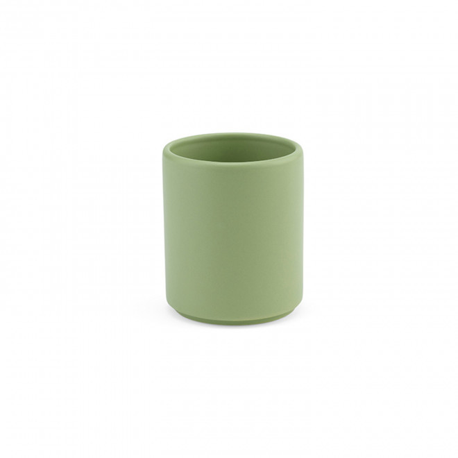 MUG CERAMIQUE 75 ML PERSONNALISABLE 'CAFLO' - vert_mat