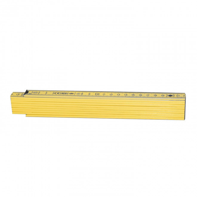 METRE PLIABLE PERSONNALISABLE 'MINESURA COLOR' 2M - jaune clair