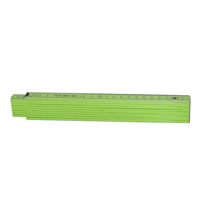 METRE PLIABLE PERSONNALISABLE 'MINESURA COLOR' 2M - vert pomme