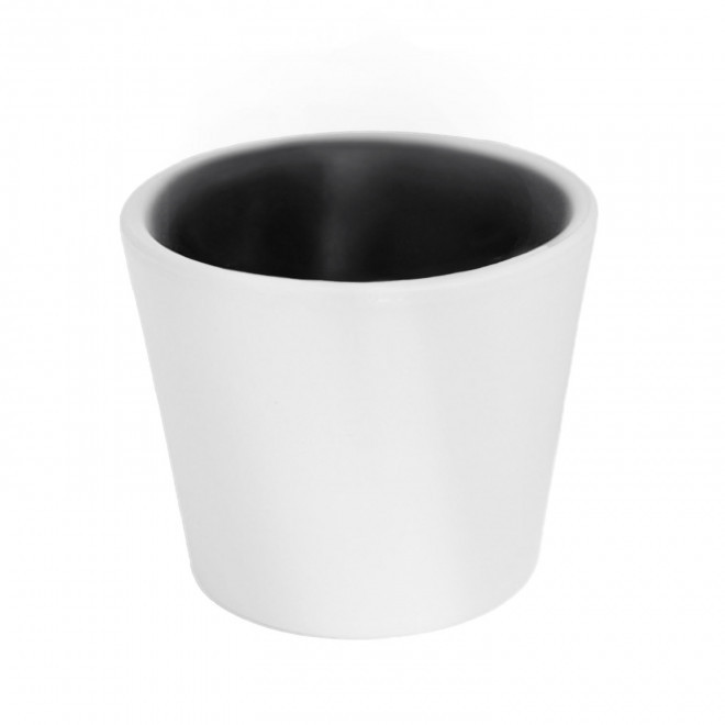 MINI PLANTE EN POT CERAMIQUE PERSONNALISABLE 'LIMIFO' - blanc