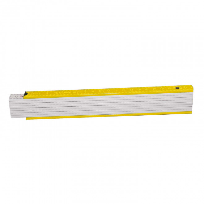 METRE PLIABLE PERSONNALISABLE 'MINESURA BI COLOR' - jaune clair