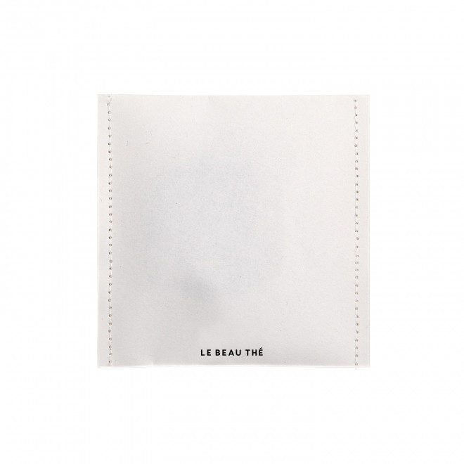 POCHETTE DE 5 SACHETS DE THE PERSONNALISABLE 'YUNN' - blanc